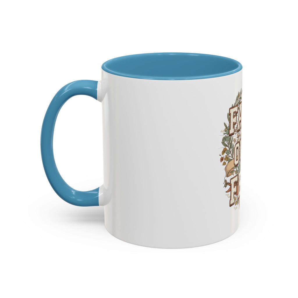 Faith Over Fear Accent Coffee Mug (11, 15oz)