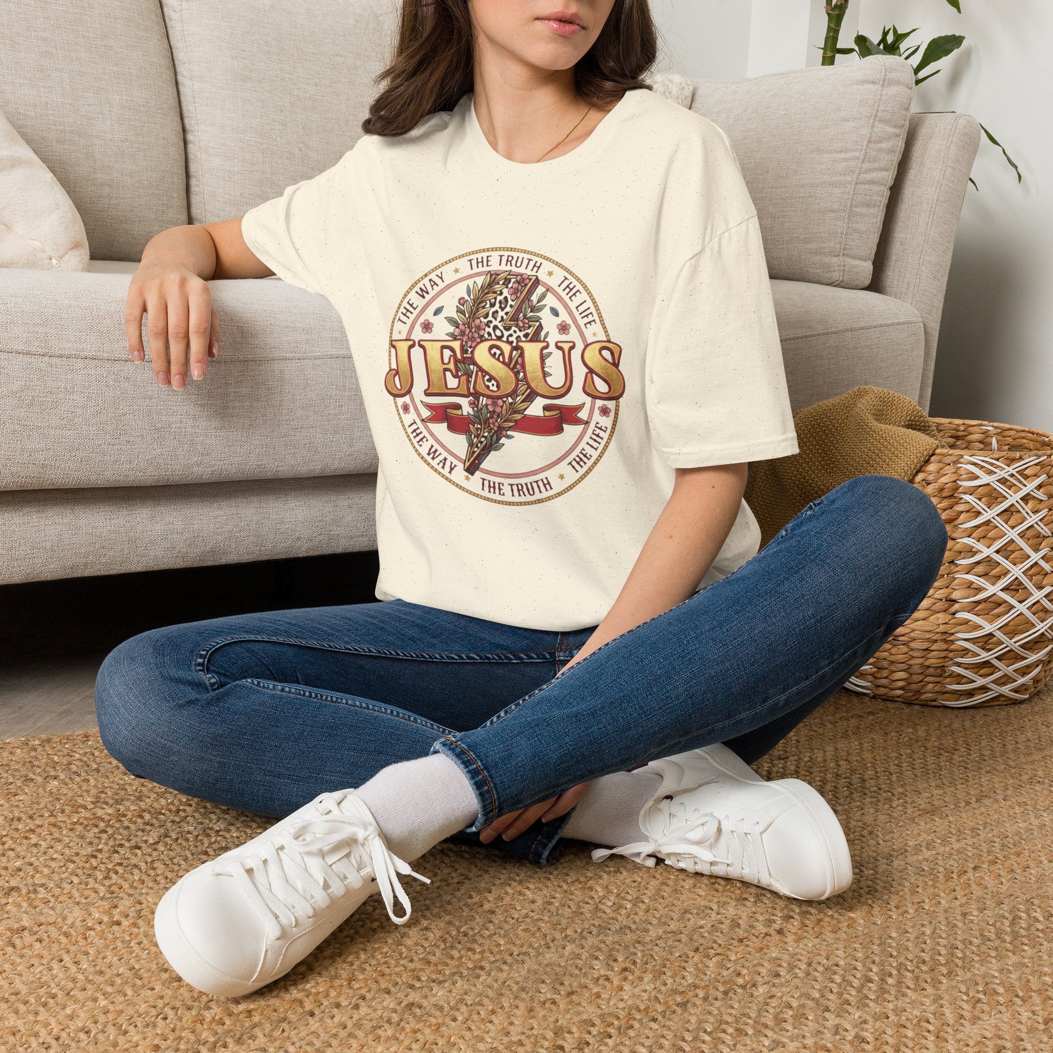 The Way • The Truth • The Life Tee —  Jesus Emblem T-Shirt