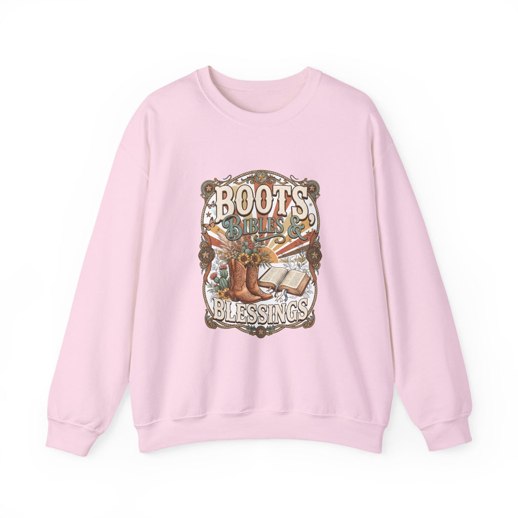 Boots, Bibles & Blessings Crewneck Sweatshirt