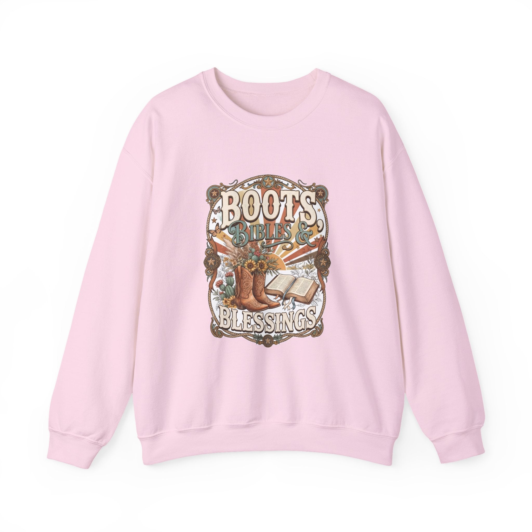 Boots, Bibles & Blessings Crewneck Sweatshirt