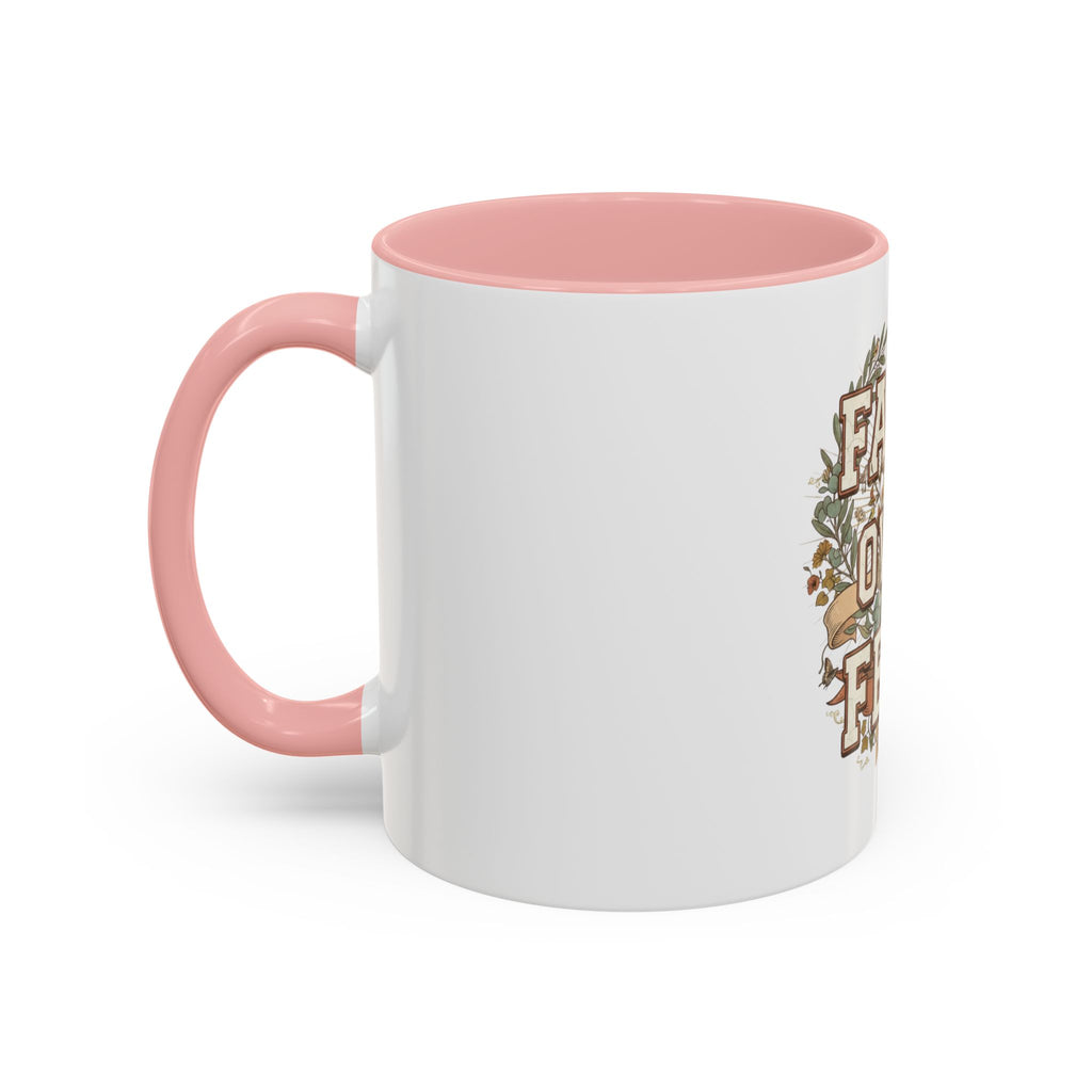 Faith Over Fear Accent Coffee Mug (11, 15oz)