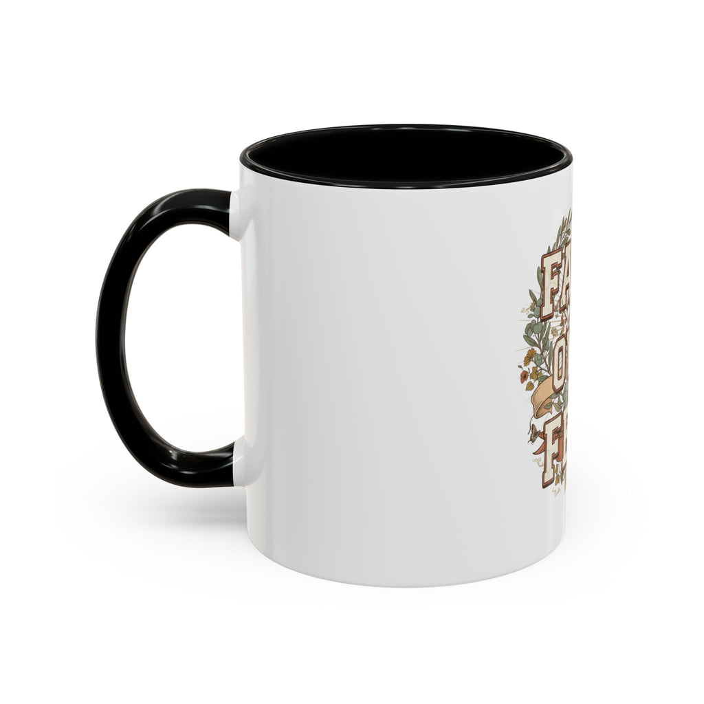 Faith Over Fear Accent Coffee Mug (11, 15oz)