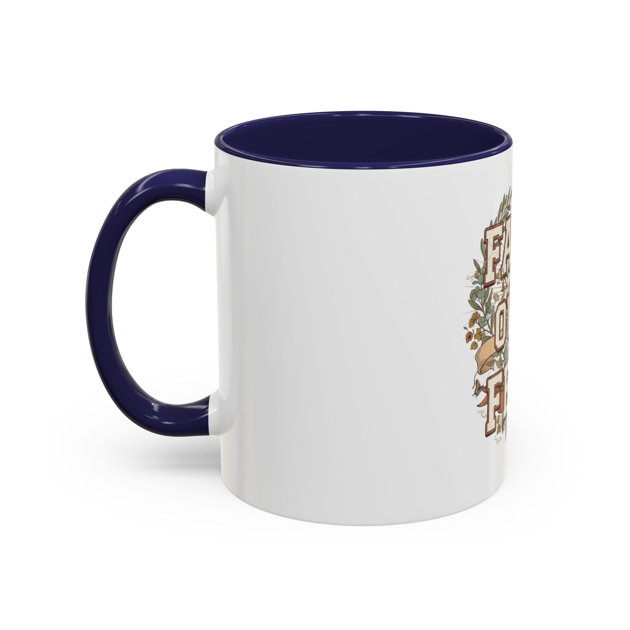 Faith Over Fear Accent Coffee Mug (11, 15oz)