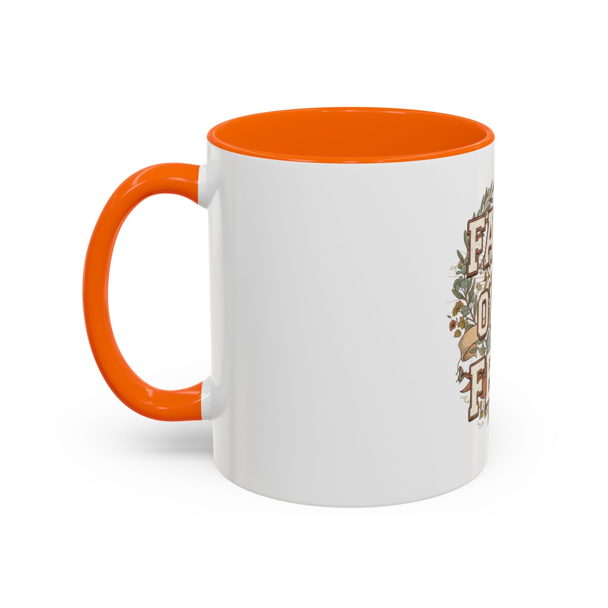 Faith Over Fear Accent Coffee Mug (11, 15oz)