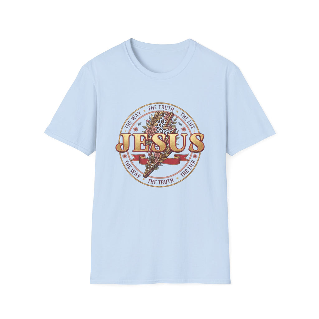The Way • The Truth • The Life Tee —  Jesus Emblem T-Shirt