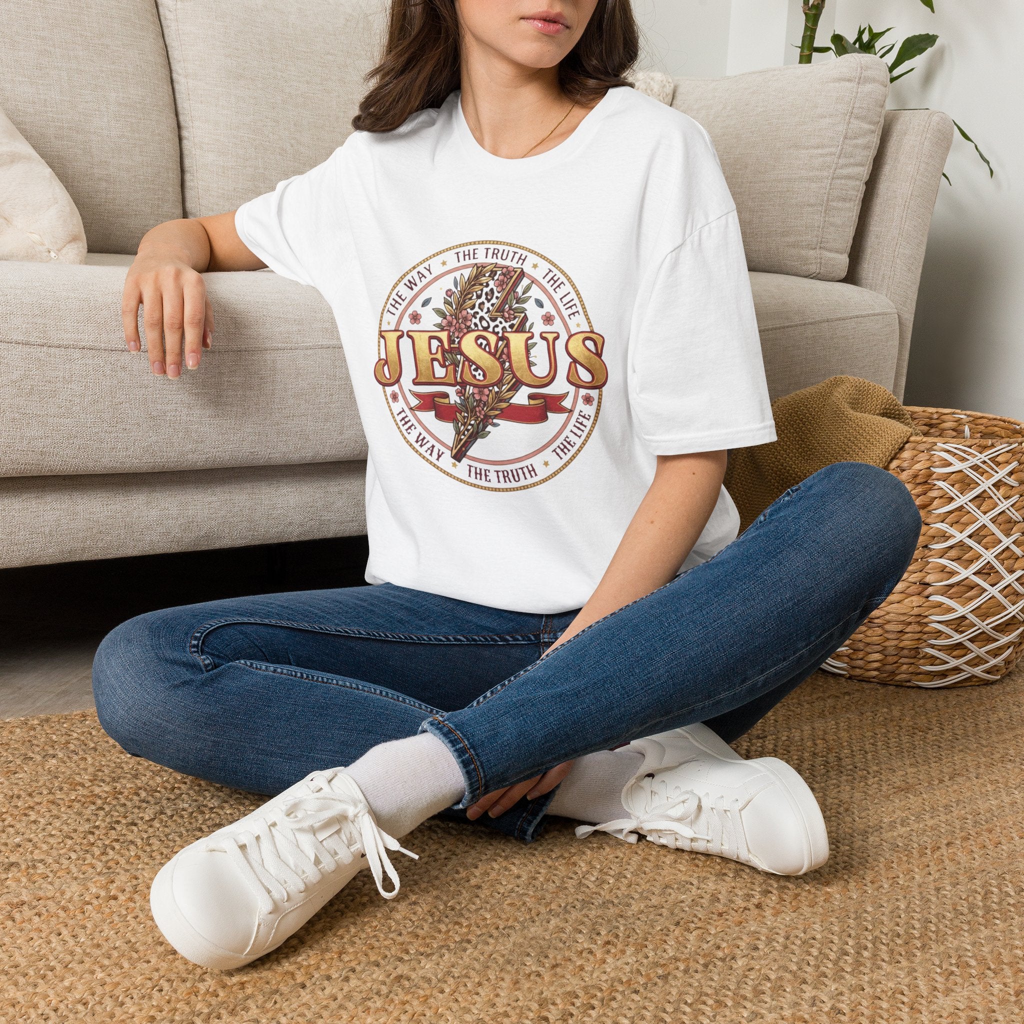 The Way • The Truth • The Life Tee —  Jesus Emblem T-Shirt