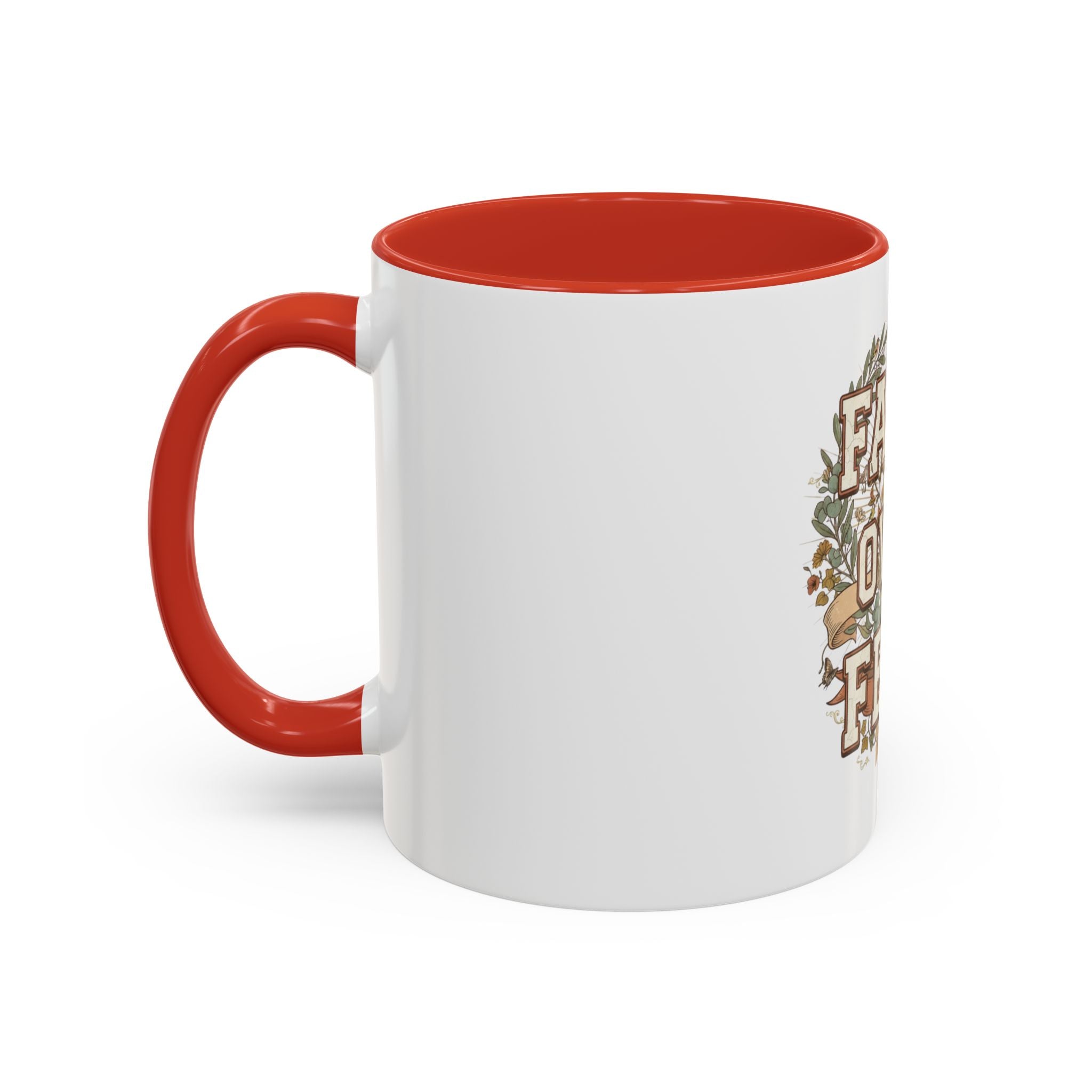 Faith Over Fear Accent Coffee Mug (11, 15oz)