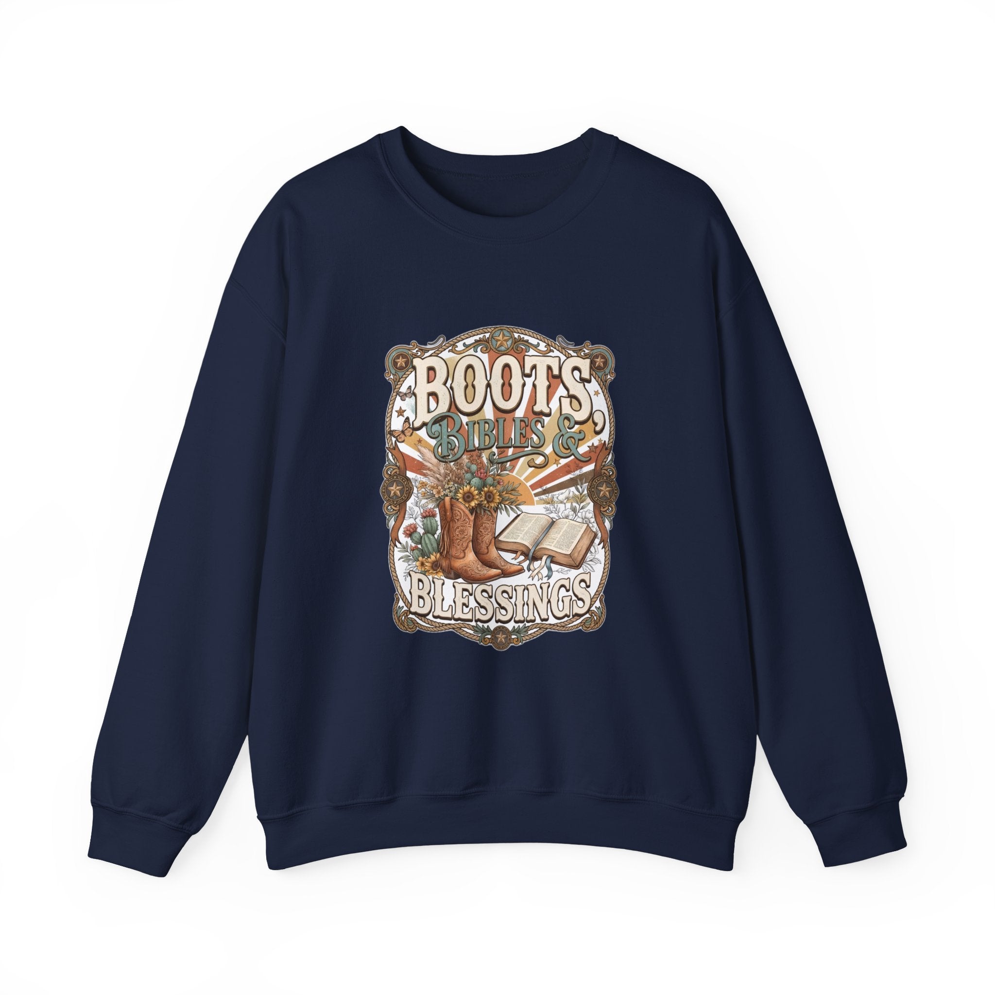 Boots, Bibles & Blessings Crewneck Sweatshirt