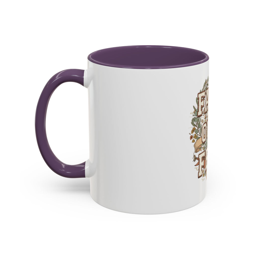 Faith Over Fear Accent Coffee Mug (11, 15oz)