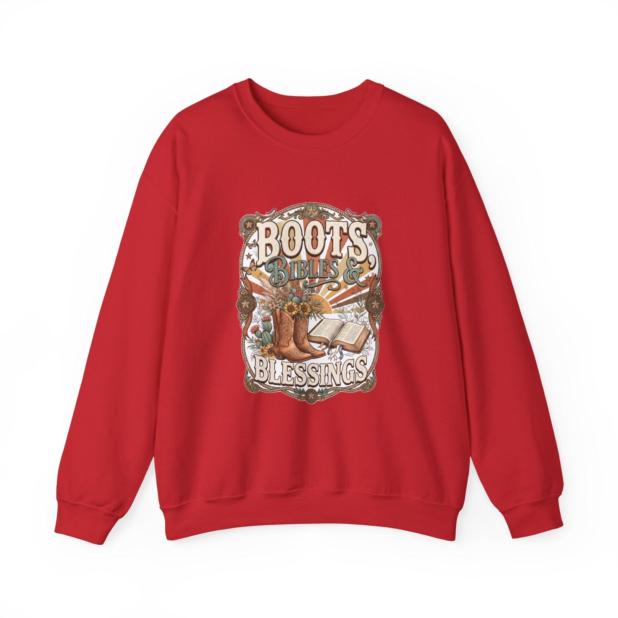Boots, Bibles & Blessings Crewneck Sweatshirt